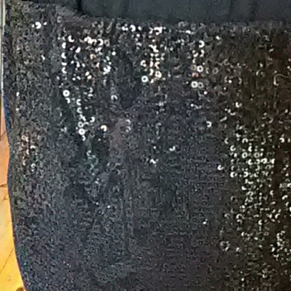 Perfect jersey knit pull on skirt sequin snakeskin - Picture 2 of 2